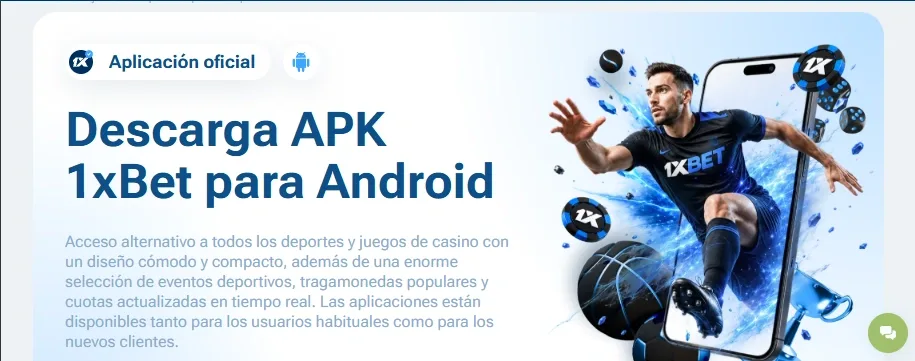Instala APK 1xBet de fuentes oficiales Android